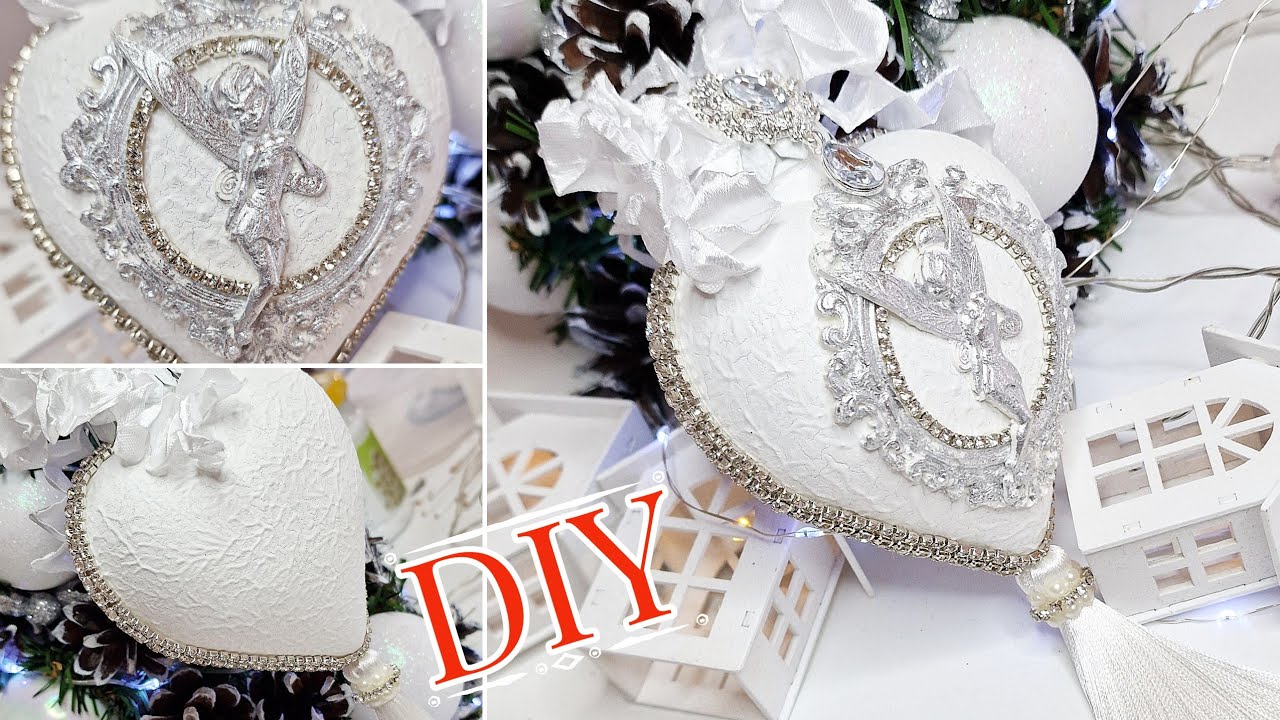 Christmas Ornaments DIY / VICTORIAN BLING AND GLAM DIY LUXURY ORNAMENT 🎄💜