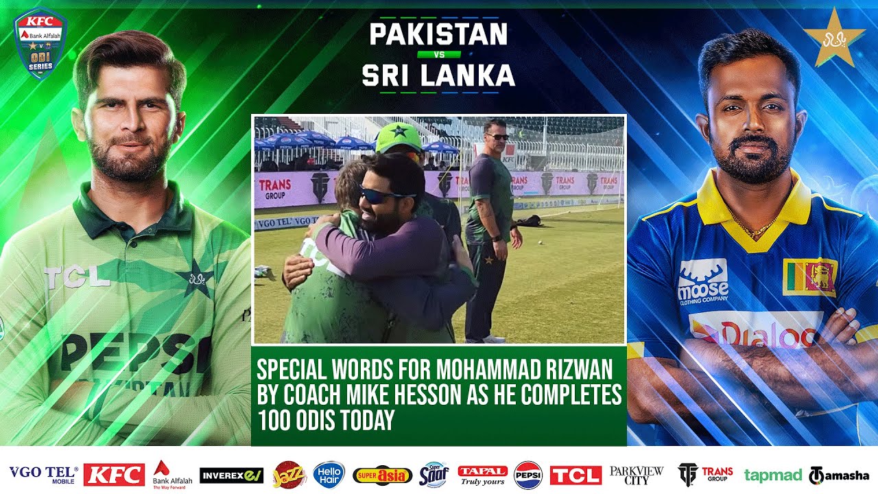 Special words for Mohammad Rizwan by coach Mike Hesson as he completes 1️⃣0️⃣0️⃣ ODIs today 🌟