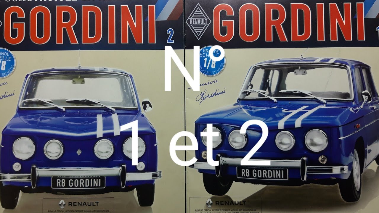 Montage Renault 8 gordini 1/8 eaglemoss n° 1 et 2