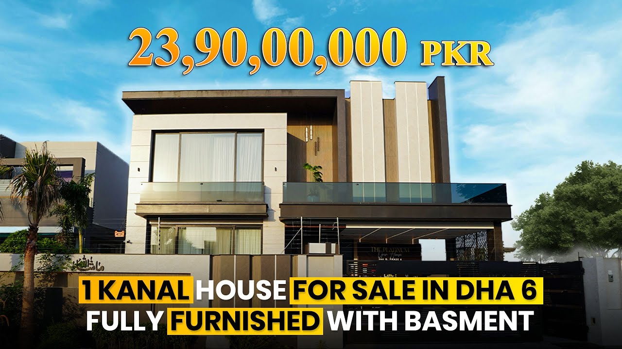 INSIDE a Stunning 1 Kanal Luxury House in DHA Lahore | Modern Architecture | Full Tour 2025