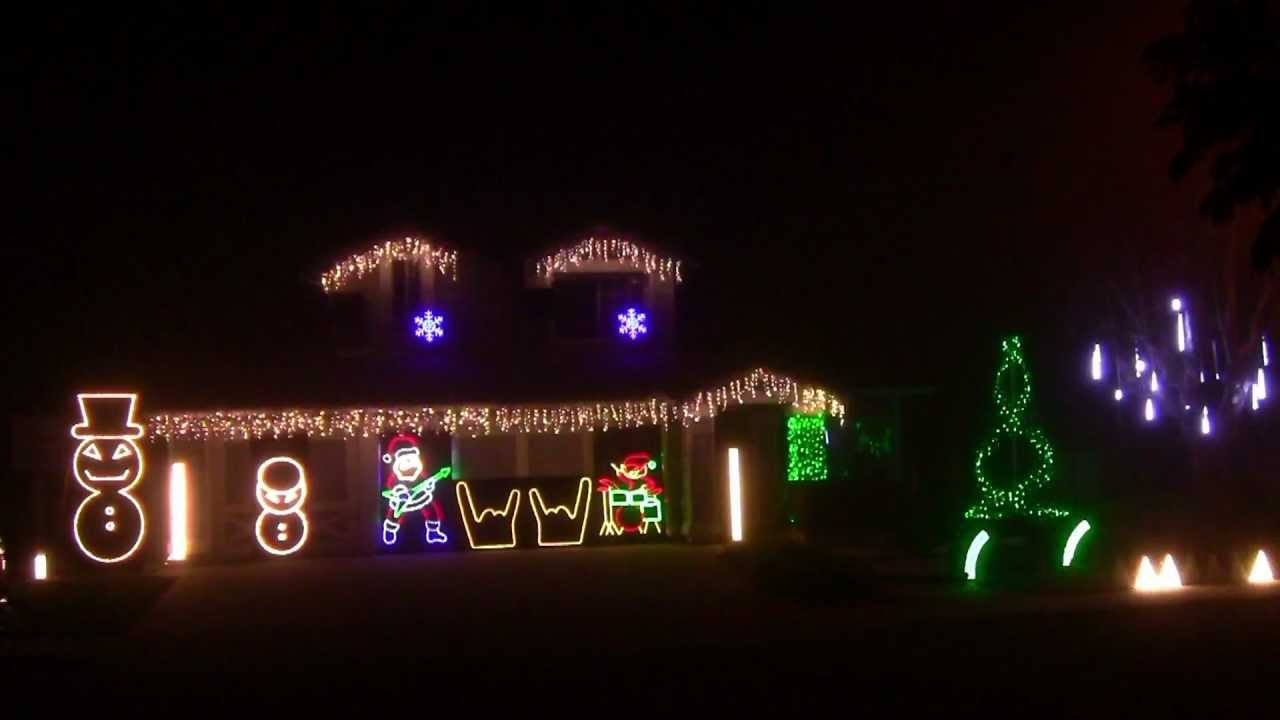 METALLICA CHRISTMAS LIGHTS 2012 HD LIGHTORAMA