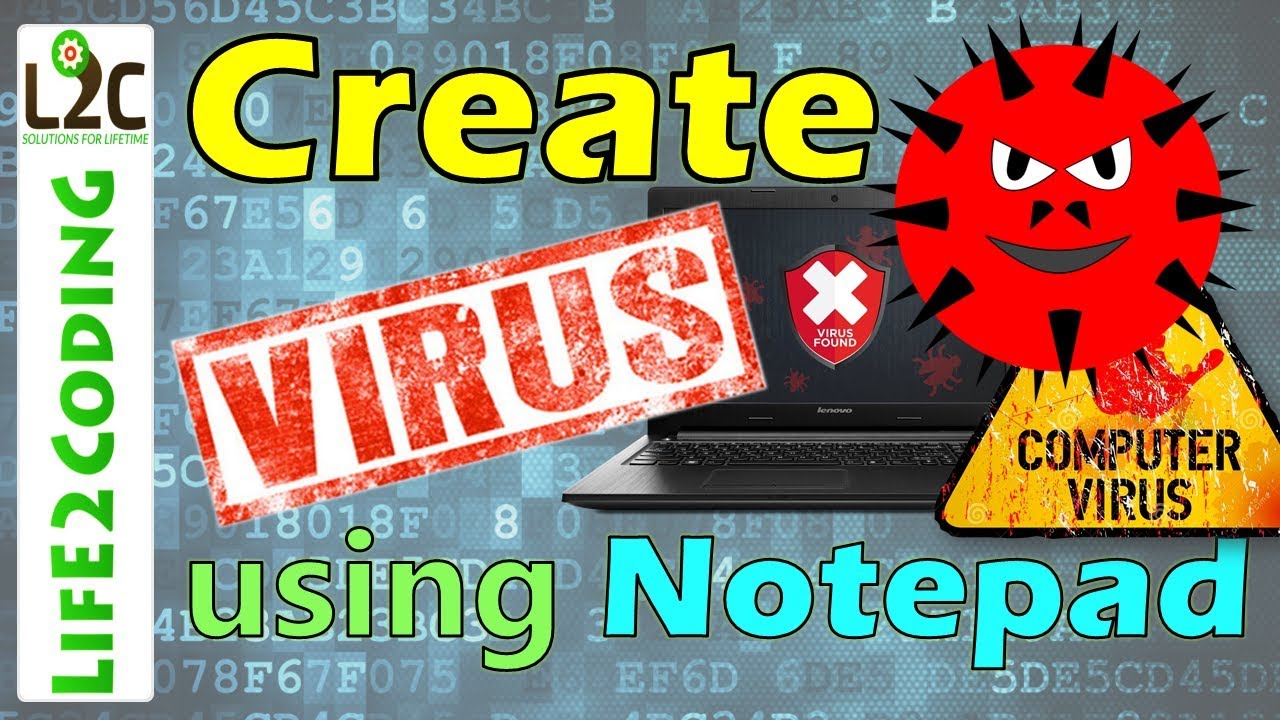 How to Create a Virus using Notepad
