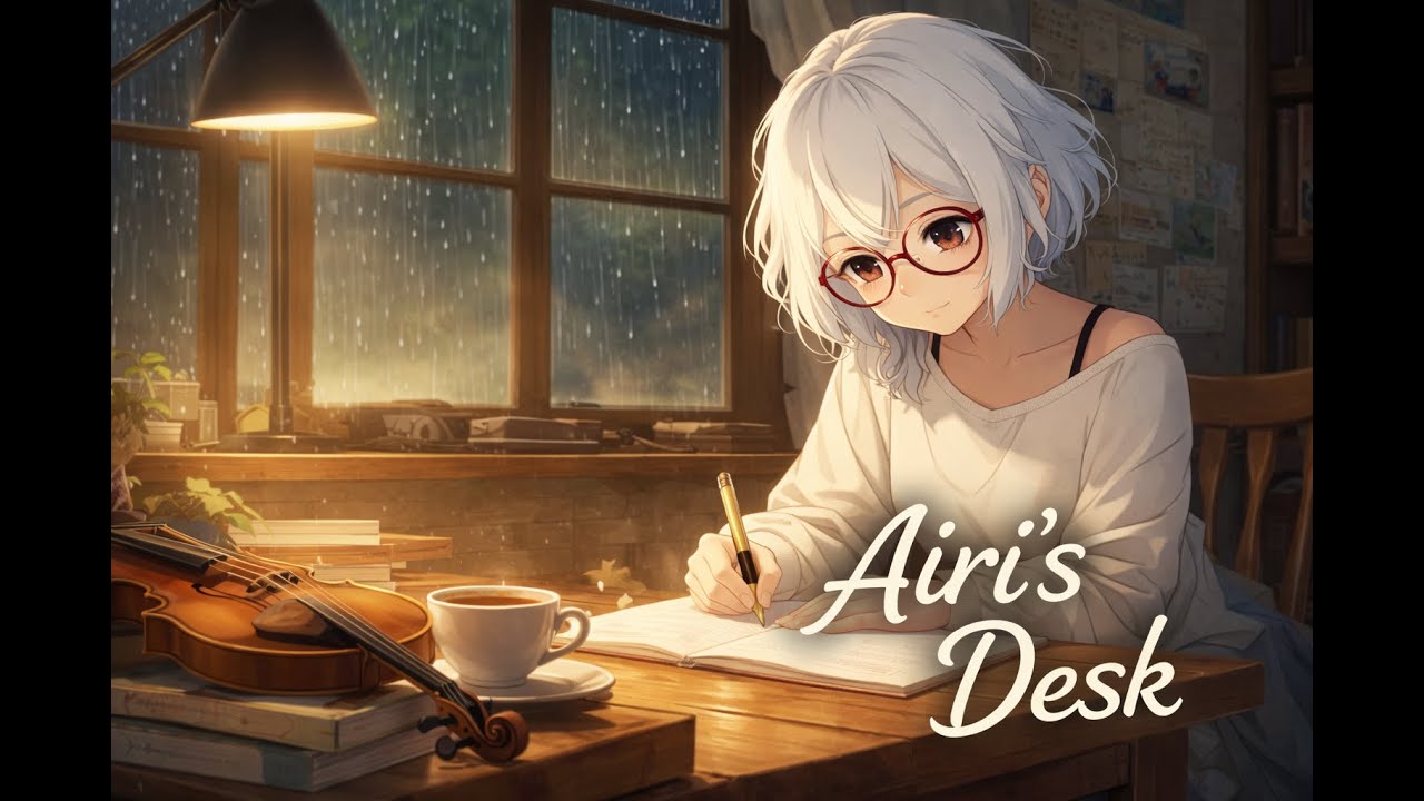 Soft Piano & Violin for Reading | Airi’s Desk