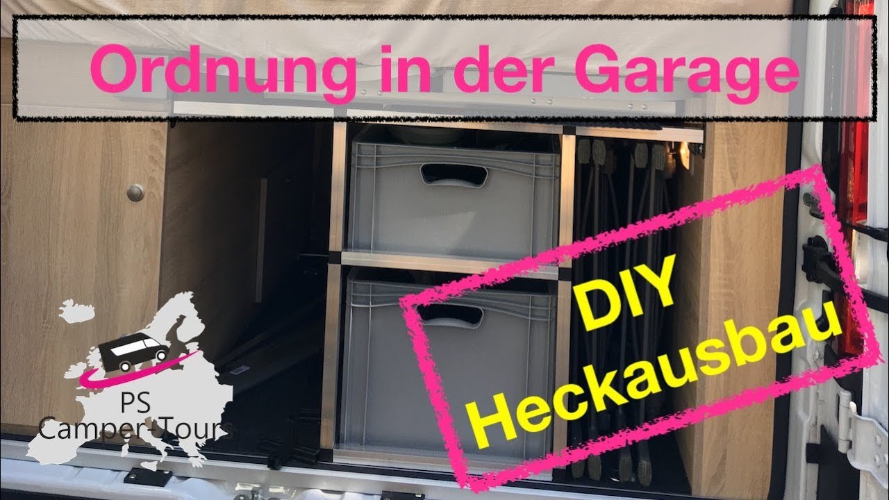 Ordnung in der Heckgarage - DIY Ausbau mit Euroboxen