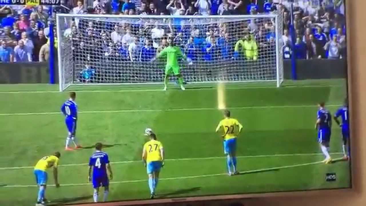 Eden Hazard penalty vs crystal palace