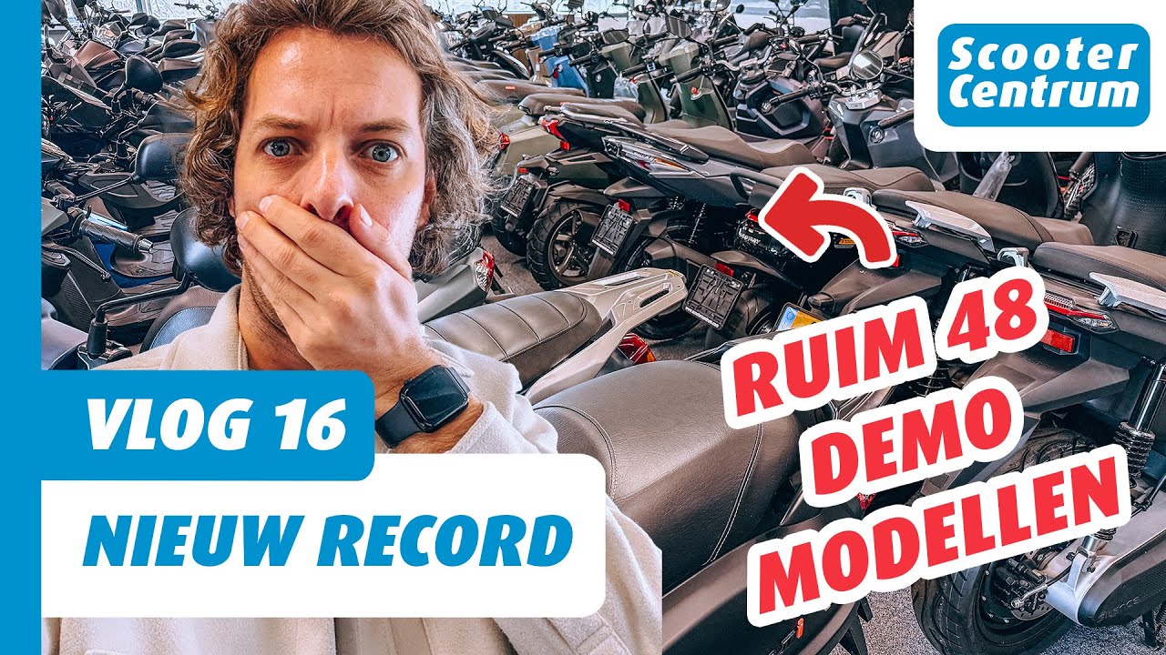 🔥HET GROOTSTE SCOOTER TEST CENTRUM !? WIJ HEBBEN NU 48 VERSCHILLENDE DEMO MODELLEN - VLOG 16