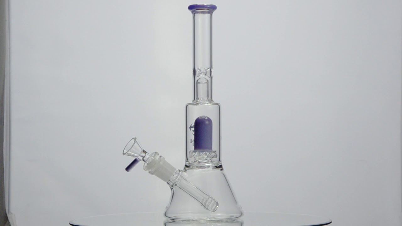 Purple Percolator Bong By Diamond Glass