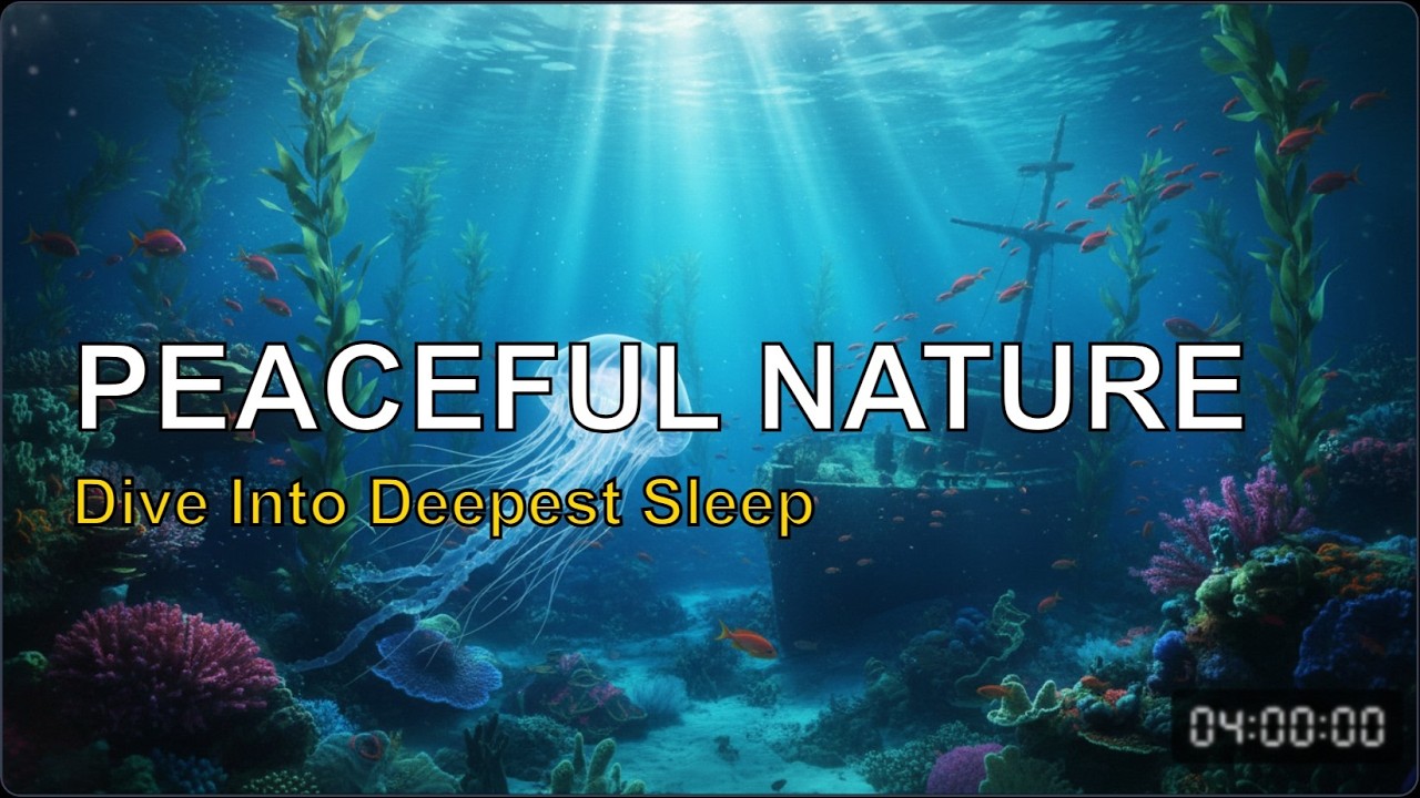 Underwater & Sound of waves | 10h Background music for Study