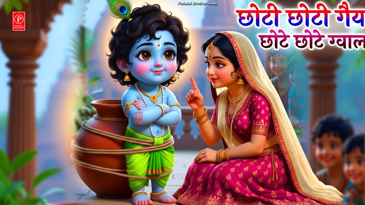छोटी छोटी गैया छोटे छोटे ग्वाल। Choti Choti Gaiya Chote Chote Gwal। #kanha #krishna #krishnabhajan