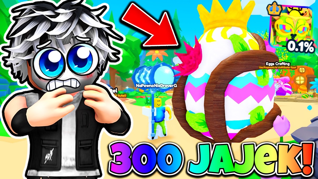 OTWORZYŁEM 300 NOWYCH EXCLUSIVE JAJEK I ZDOBYŁEM... W REBIRTH CHAMPIONS ULTIMATE! Roblox