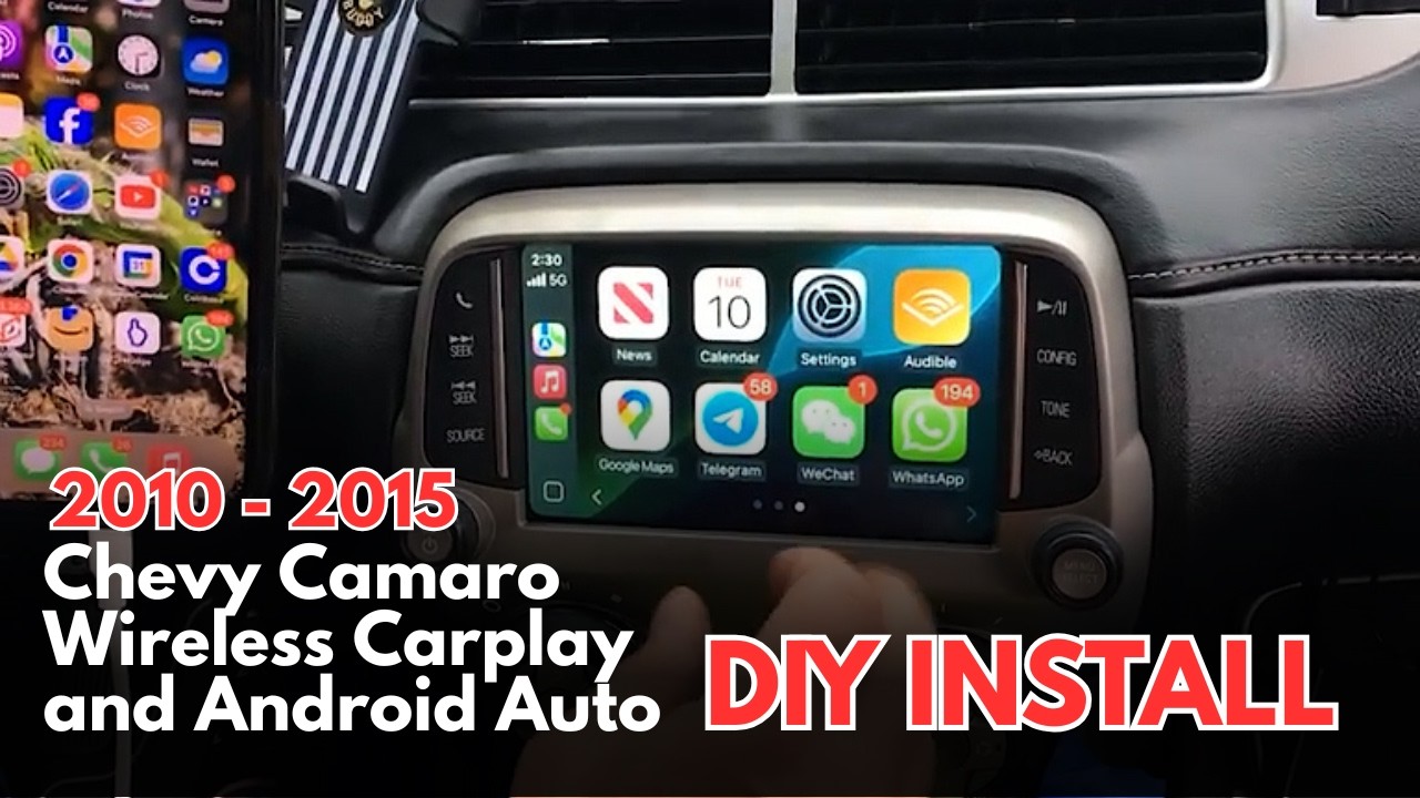 Как установить беспроводные CarPlay и Android Auto в Chevrolet Camaro 2010–2015 годов выпуска | П...