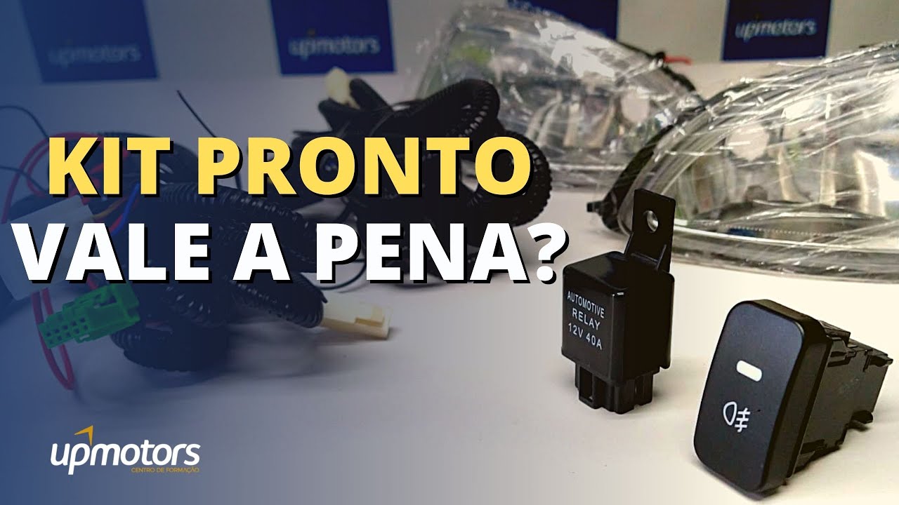 KIT DE FAROL DE MILHA Unboxing e Teste na Bancada ; UPMOTORS
