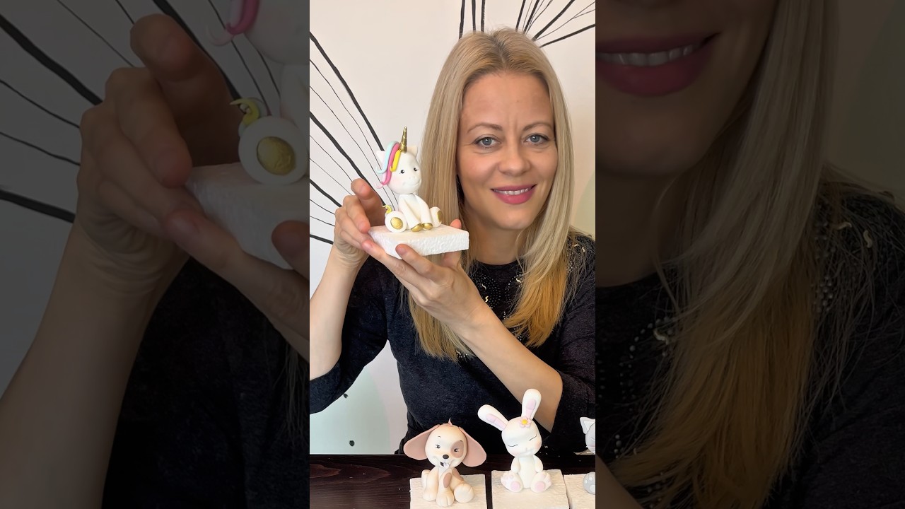 Nauči da praviš fondan figurice – maca, zeka, kuče i jednorog! 🐱🐰🐶🦄Online kursevi - pocetni nivo