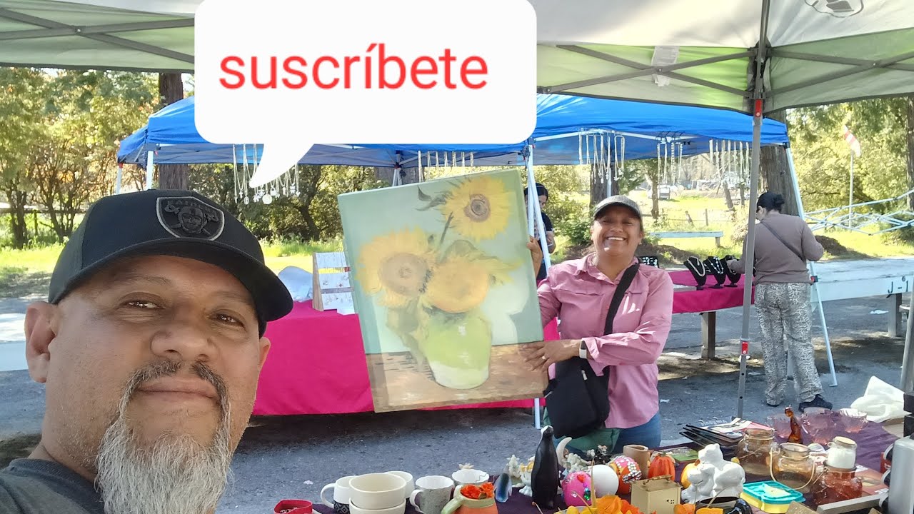 Fuimos a la pulga a sacar cosas de la casa que ya no necesitamos.