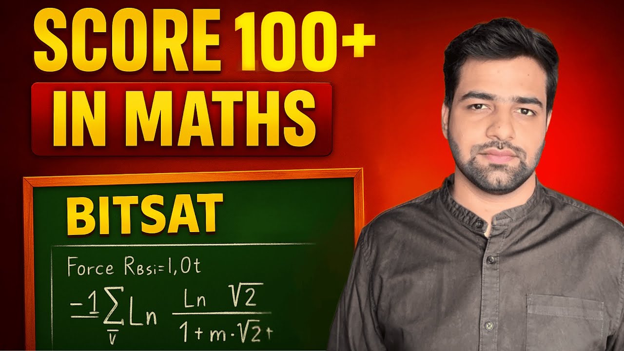 Genius STRATEGY for BITSAT MATHS - 30 Days | Score 300+ In BITSAT 2025