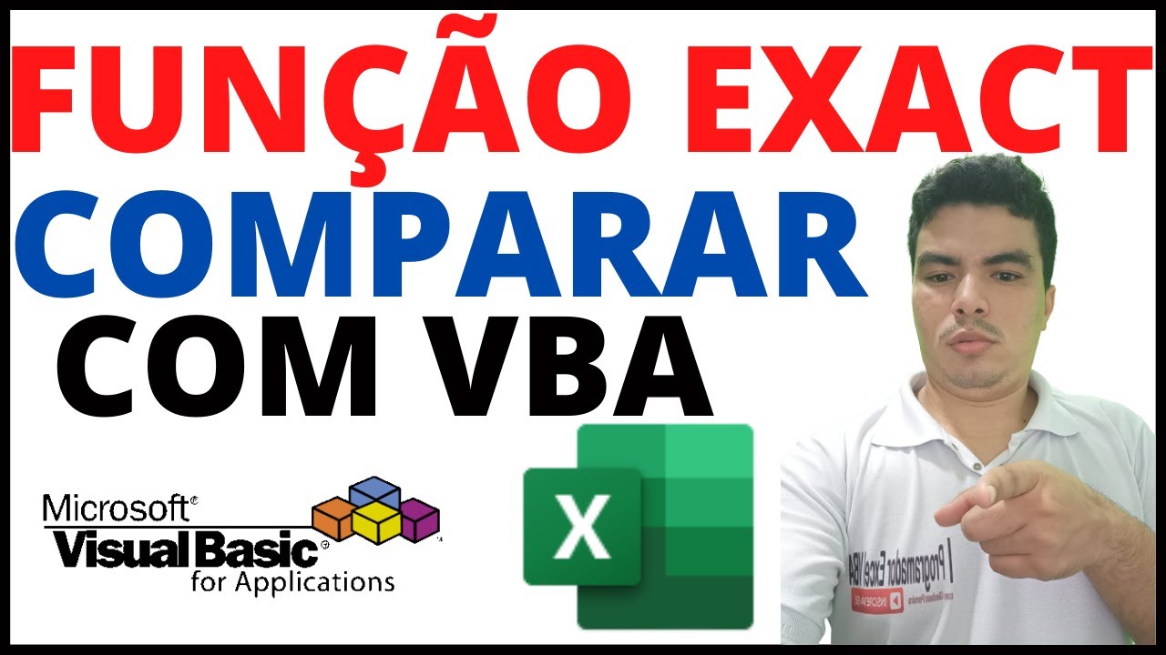 Função Exact no VBA, como usar a função EXATO no excel, comparar valores com VBA, comparar celulas