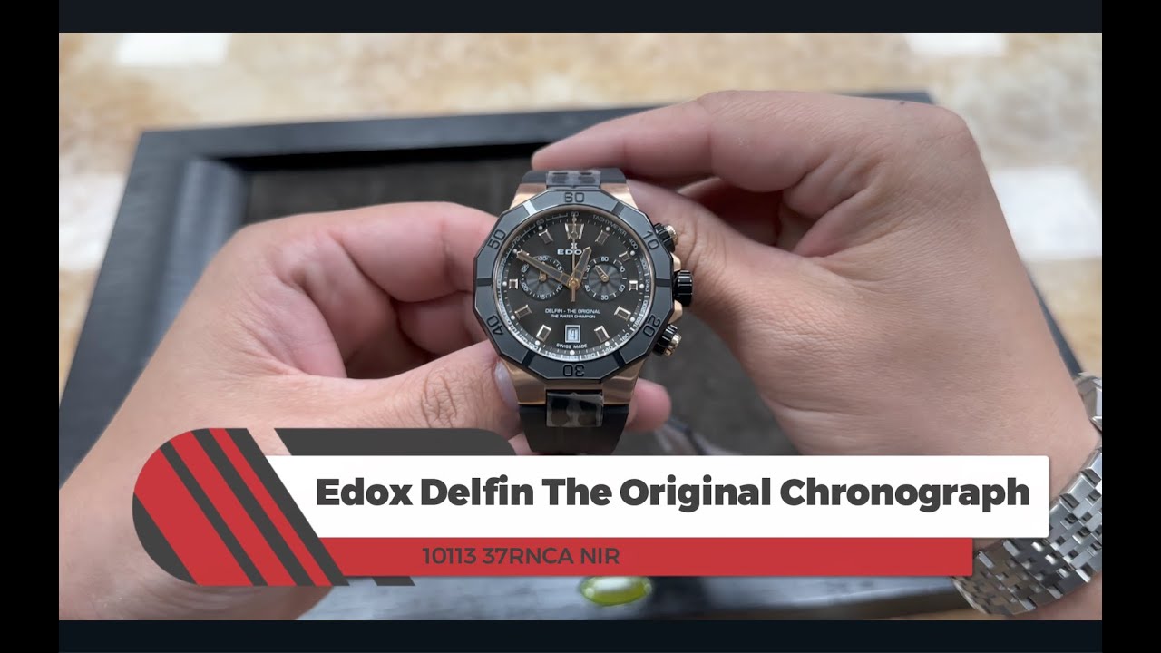 Edox Delfin The Original Chronograph 010113 37RNCA NIR