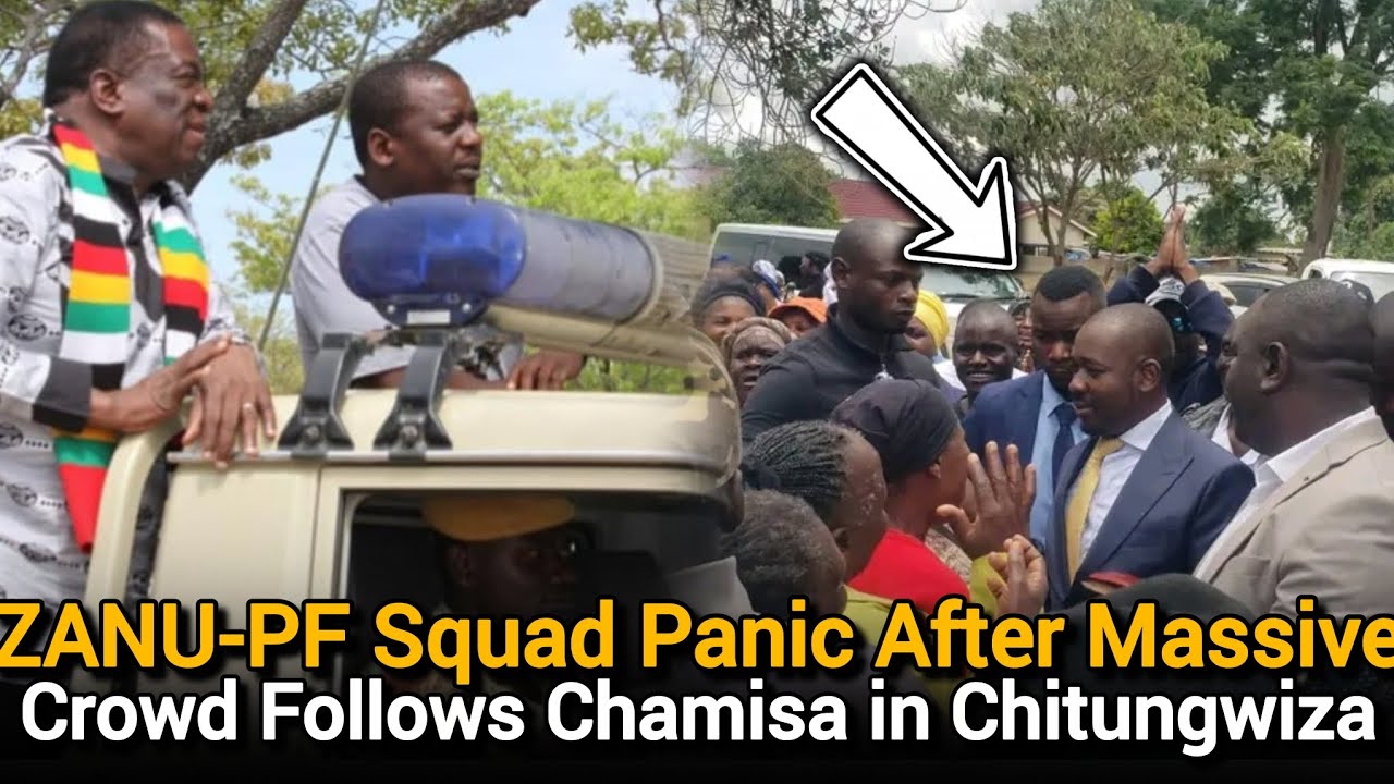 Watch🤯LiveZANU-PF Squad Panic After Massive Crowd Follows Chamisa in Chitungwiza Tribute🇿🇼🔥