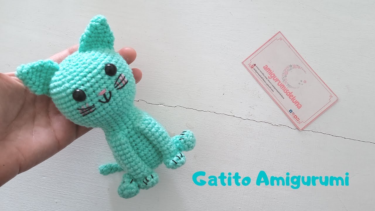 Como tejer un GATITO AMIGURUMI a CROCHET paso a paso