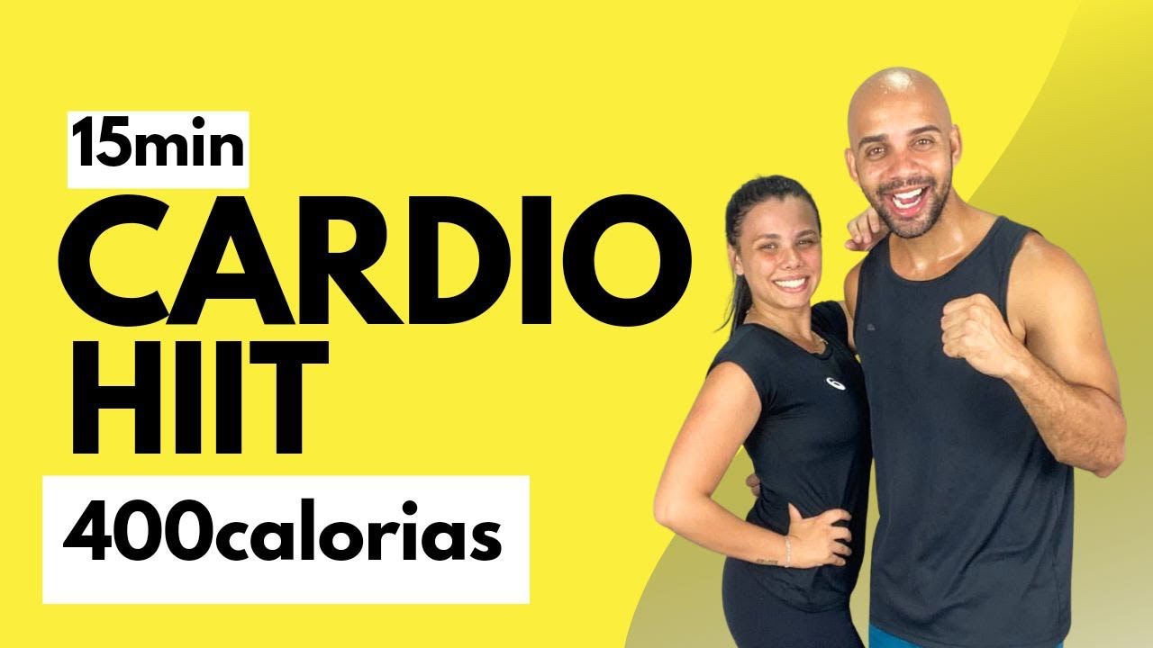 CARDIO HIIT para gastar 400 calorias 💦Em casa - sem equipamento - sem repetições| Prof Caio Ribeiro