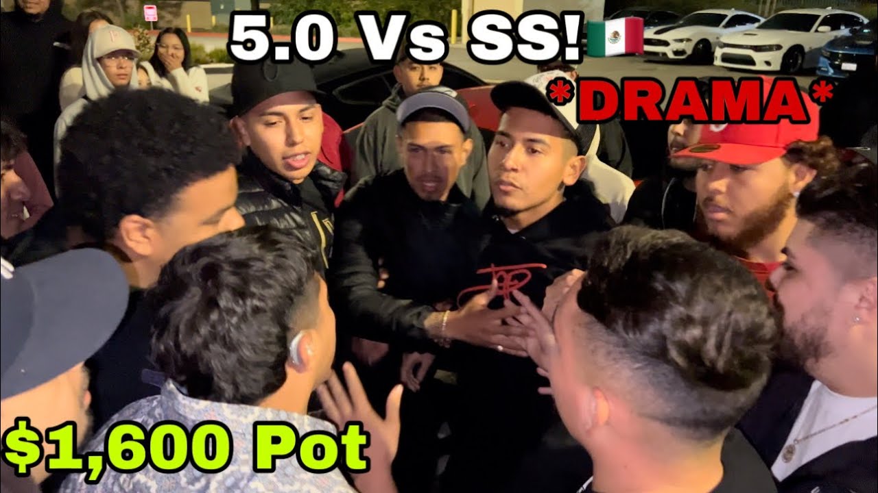 CRAZY DRAMA! 5.0 Vs SS! $1,600 Pot #Ford #Mustang #Camaro