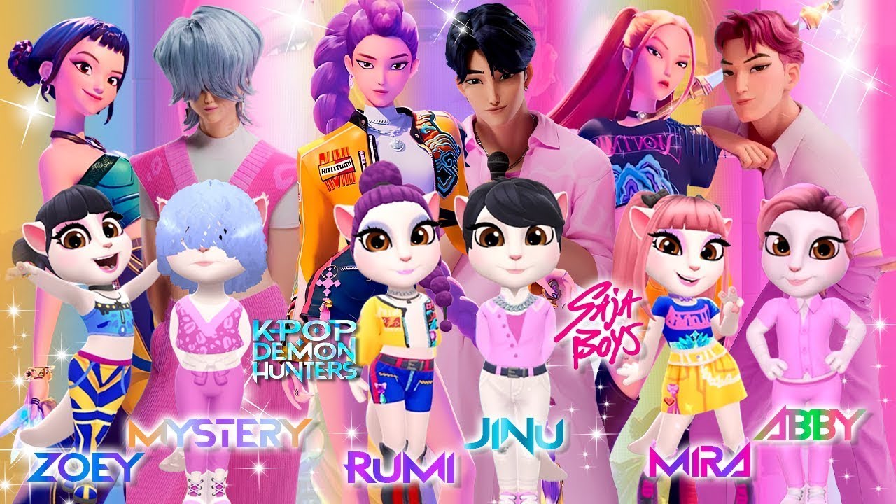 😈🎵 My Talking Angela 2 | K-POP DEMON HUNTERS | RUMI Vs JINU, Zoey Vs Mystery, Mira Vs Abby | Cosplay