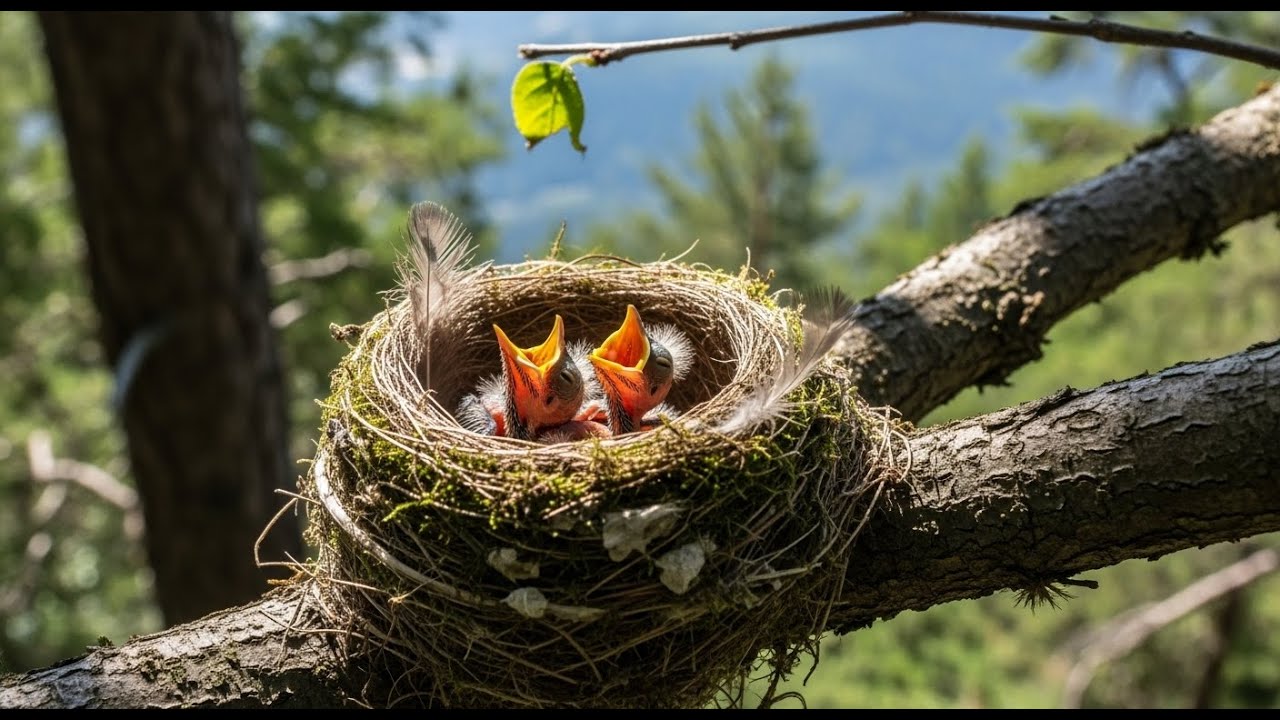 Inside a Birds Nest A Fragile World High Above Gro