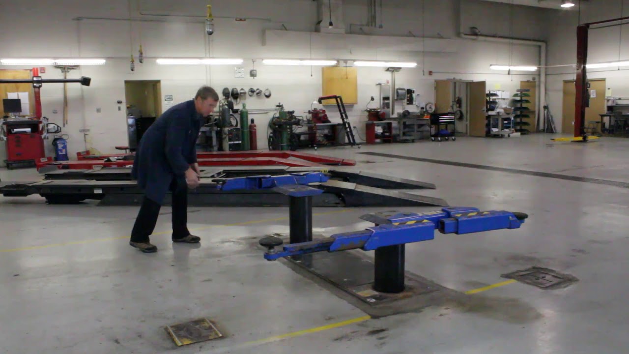 Automotive Blue (Rotary) Lift use