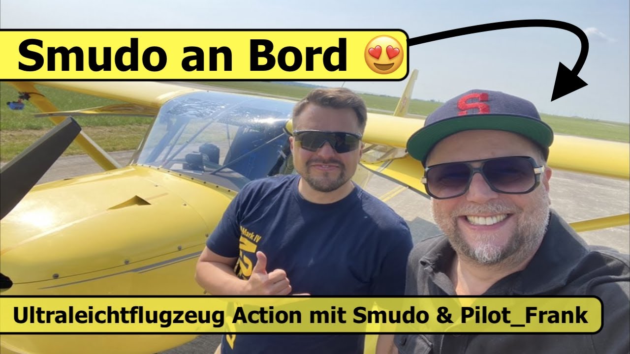 Smudo & Pilot_Frank fliegen Ultraleichtflugzeug