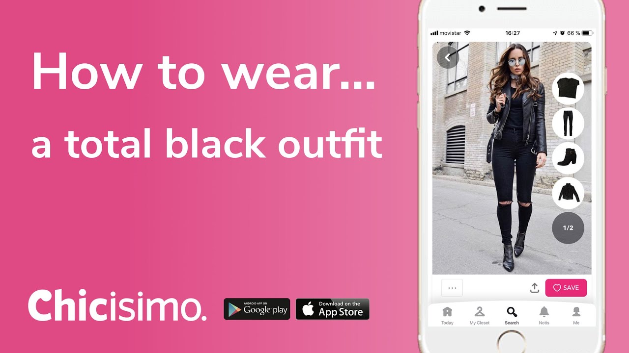 How to wear a total black outfit - 30 ways