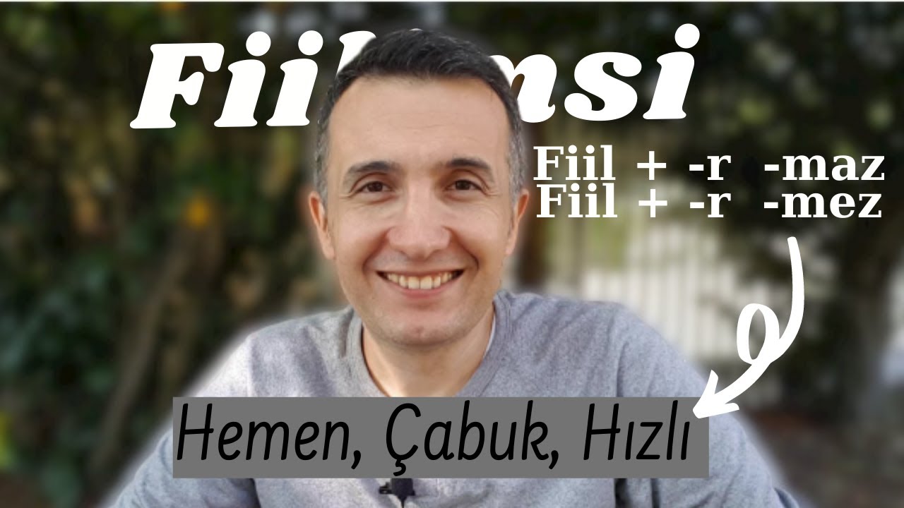 #TurkishGrammar | Fiilimsi 👉  Fiil+ ...-r    Fiil+ ...-mAz | As soon as.... | With Subtitles