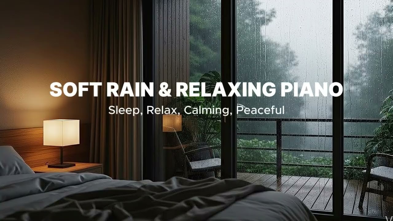 Deep Sleep Music - Gentle Piano and Water Sounds for Stress Relief & Insomnia