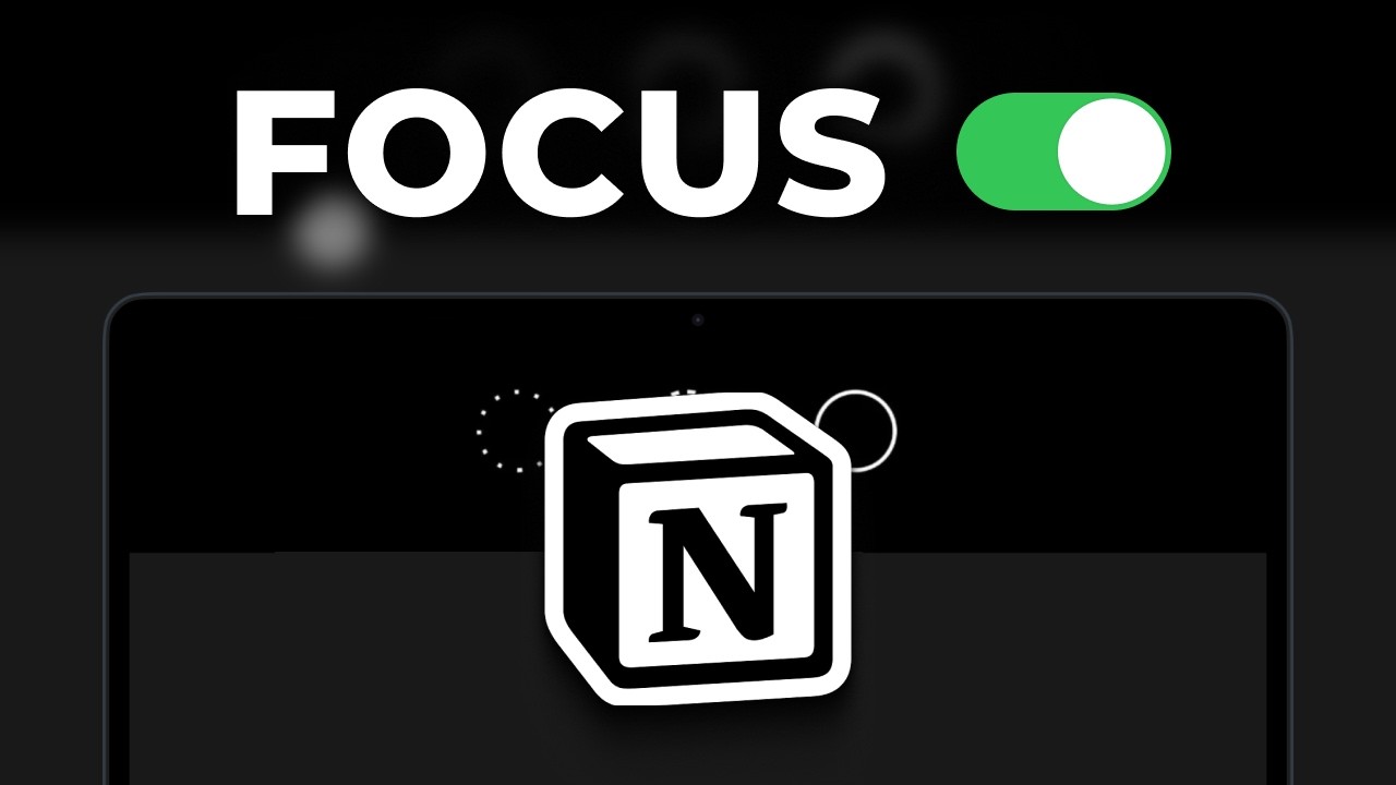 How to use Notion to fix your focus (Focus Room Tutorial)