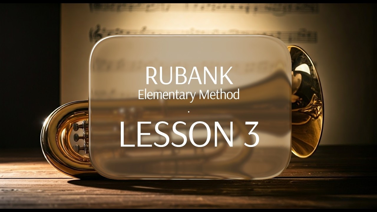 RUBANK - Lesson 3 - Quater Notes - Beginners and/or Warm-up