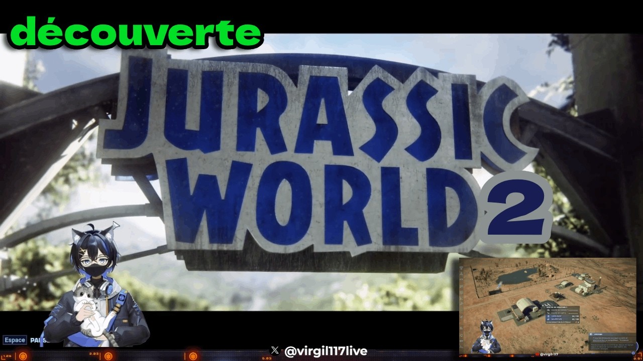 redif live: go je découvre Jurassic World Evolution 2  (il était gratuit sur Epic Games)