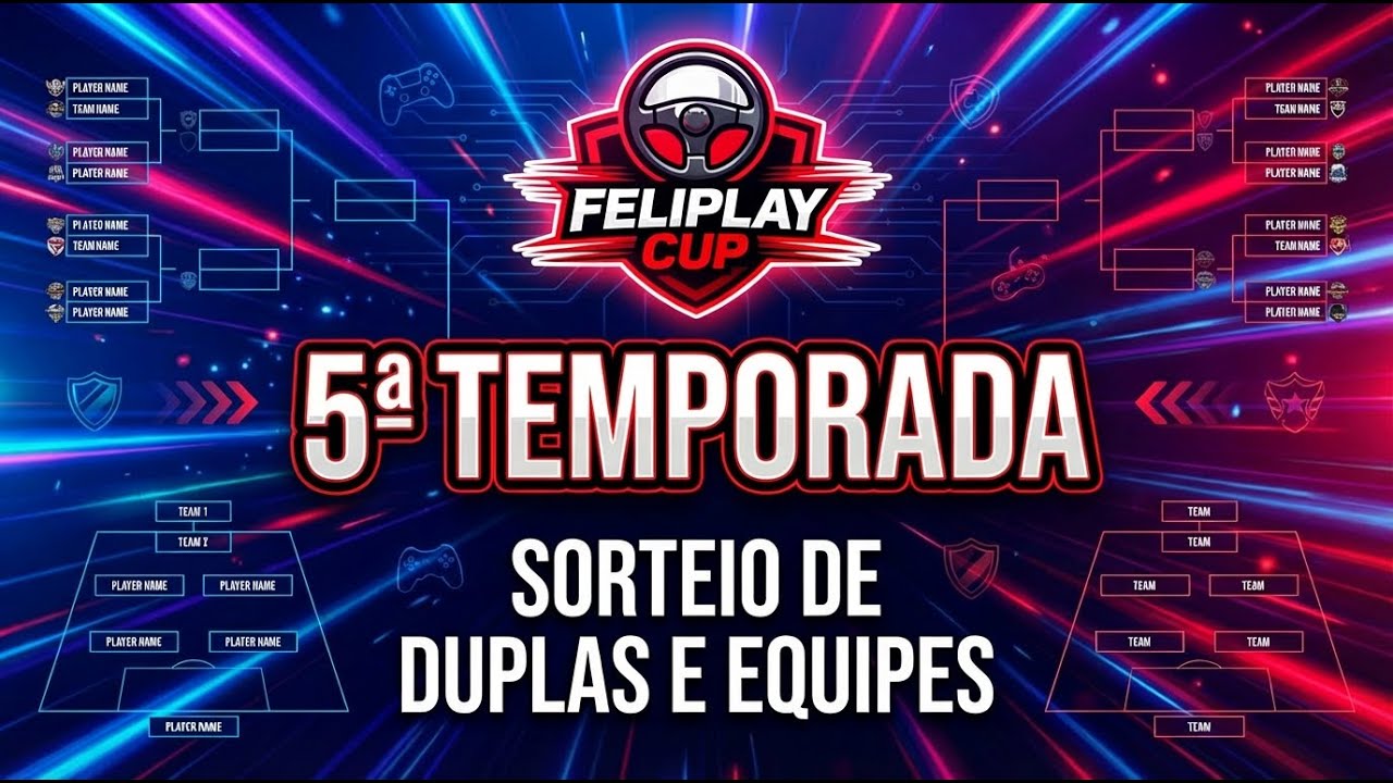 Sorteio de duplas e equipes da 4ª temporada da Feliplay Cup