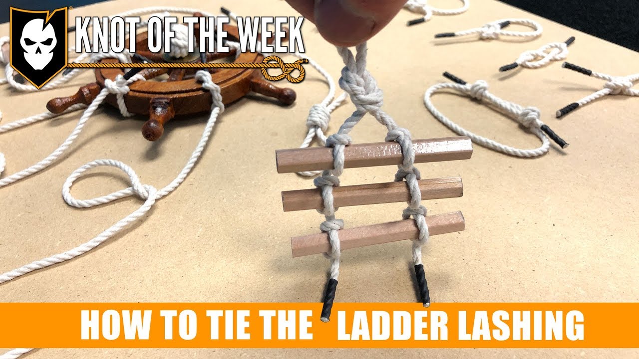 How to Tie the Ladder Lashing for a DIY Knot Board Display