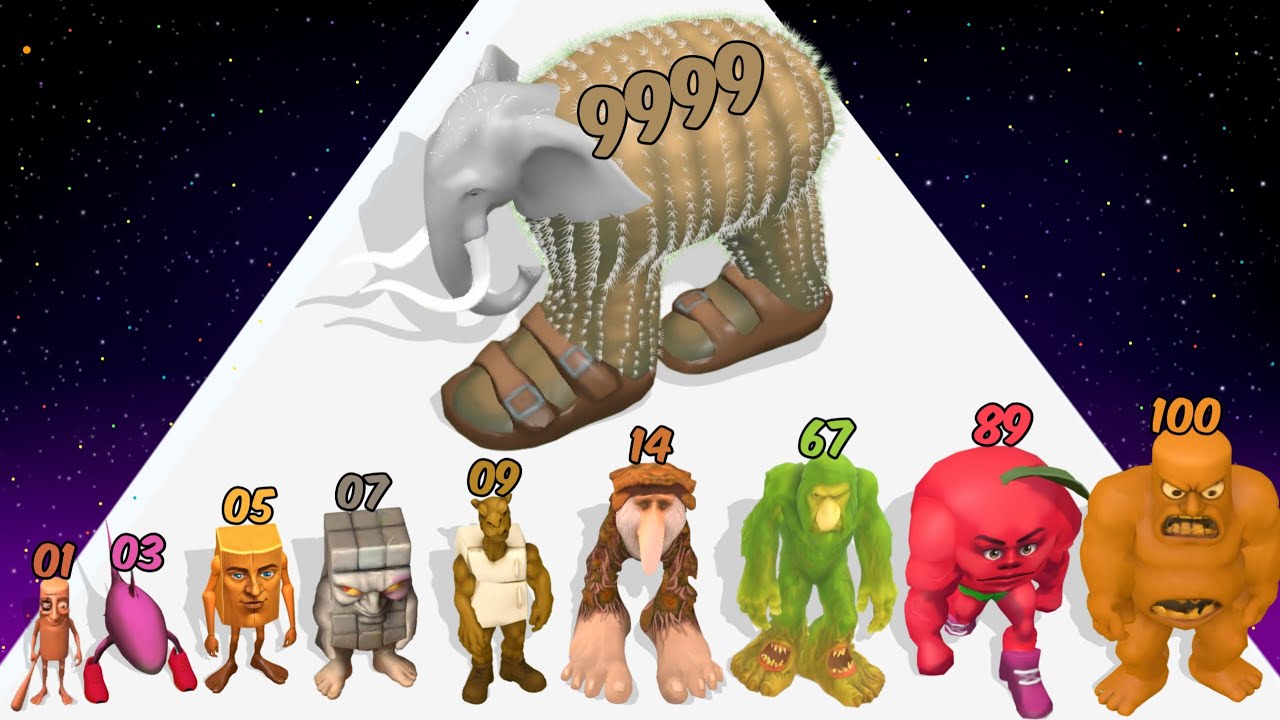 Upgrading to Max Level in Memerot Evolution Run 3D - Level Up ASMR Gameplay (Android,ios)