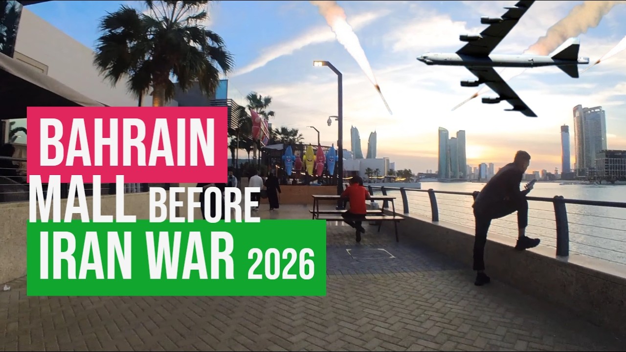 The Avenues Mall (Bahrain) sunset view: the calm before Israel–US vs Iran (2026)