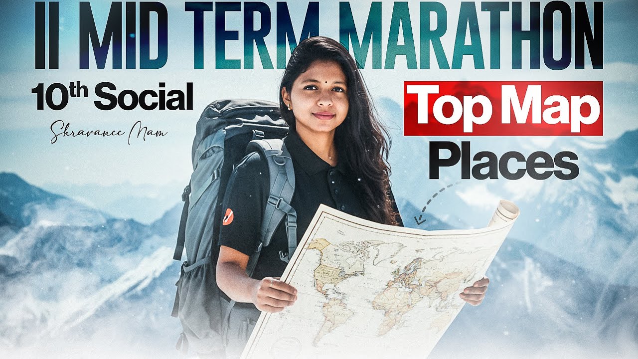 10th Social | Important Map Places | 2nd Mid Term  | State Board | Shravanee Ma'am