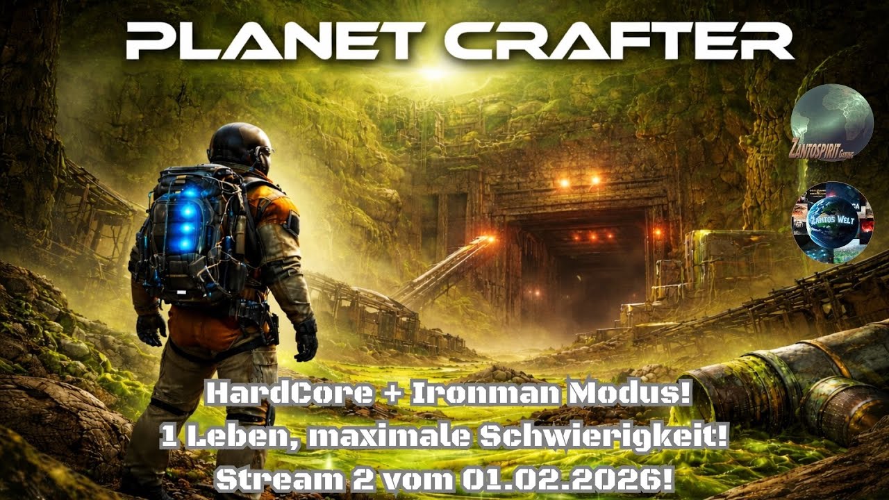 Planet Crafter! Hardcore + Ironman Modus! Maximal Schwierigkeit! Toxicity Stream 2! 🌏🔥 VOD 25.01.26