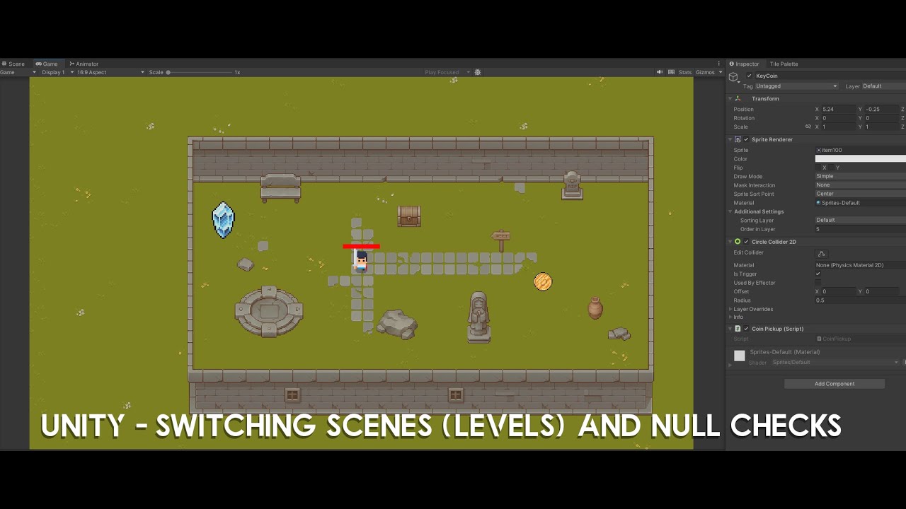 Unity - Changing Scenes (levels) in your game