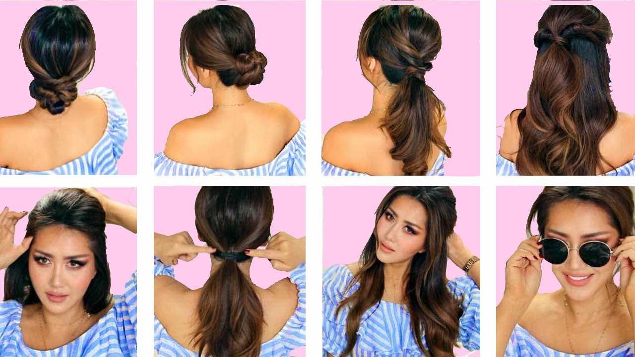 ★TOP 5 💗  LAZY EVERYDAY HAIRSTYLES with PUFF 💗  QUICK & EASY BRAIDS & UPDO for Long 💗 Medium HAIR
