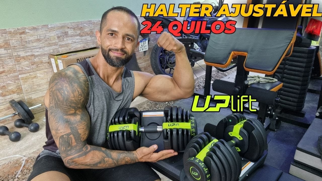 Par Halter Dumbbell Ajustável 24 Kg da Uplift, Unboxing Completo! NOVO EQUIPAMENTO DA HOME GYM