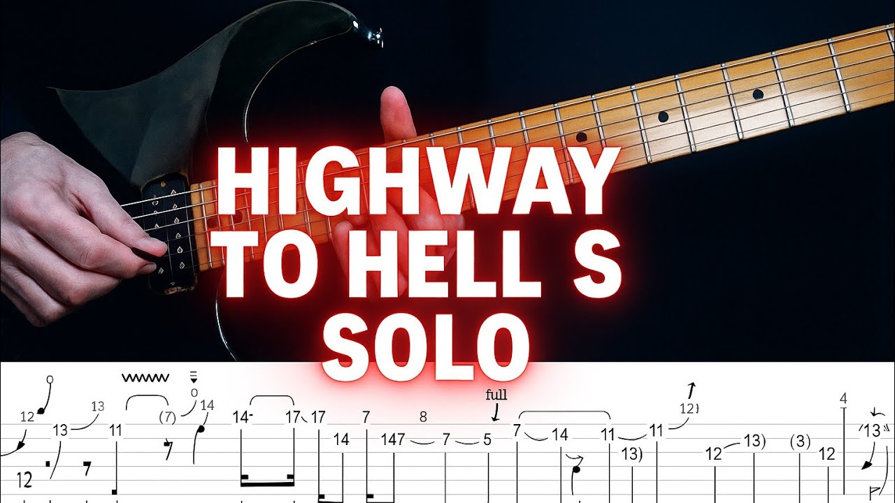 Ac Dc Highway To Hell Solo Guitar Tutorial
