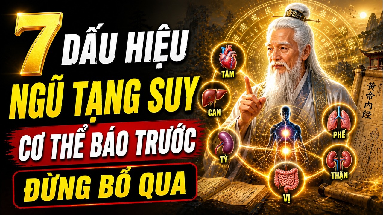 NGŨ TẠNG SUY NHÌN NGƯỜI BIẾT BỆNH, NHẬN DIỆN SỚM 7 dấu hiệu cổ nhân truyền lại & 7 bí pháp phục hồi