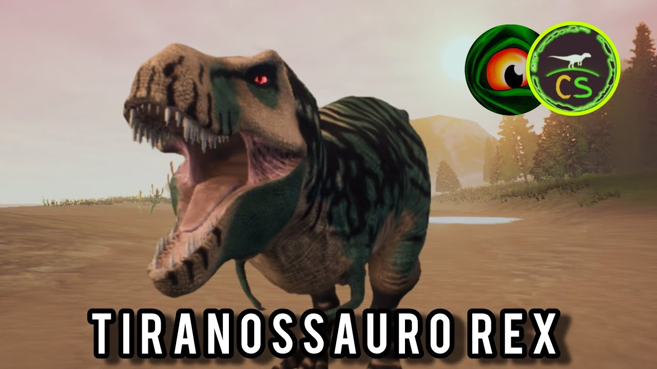 Jogando em servidor de Realismo! Vida de Tiranossauro Rex [ The Cursed Isle ]