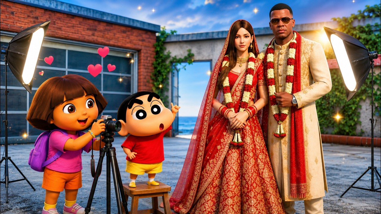 GTA5: Shinchan Arranges Meenu & Franklin Wedding in Los Santos | Tamil Mod Gameplay