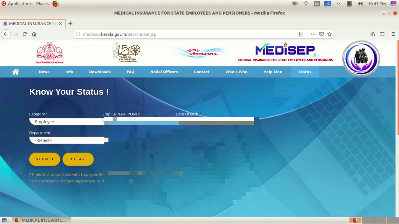 How to Check Status of Employees/pensioners in Medisep portal ?
