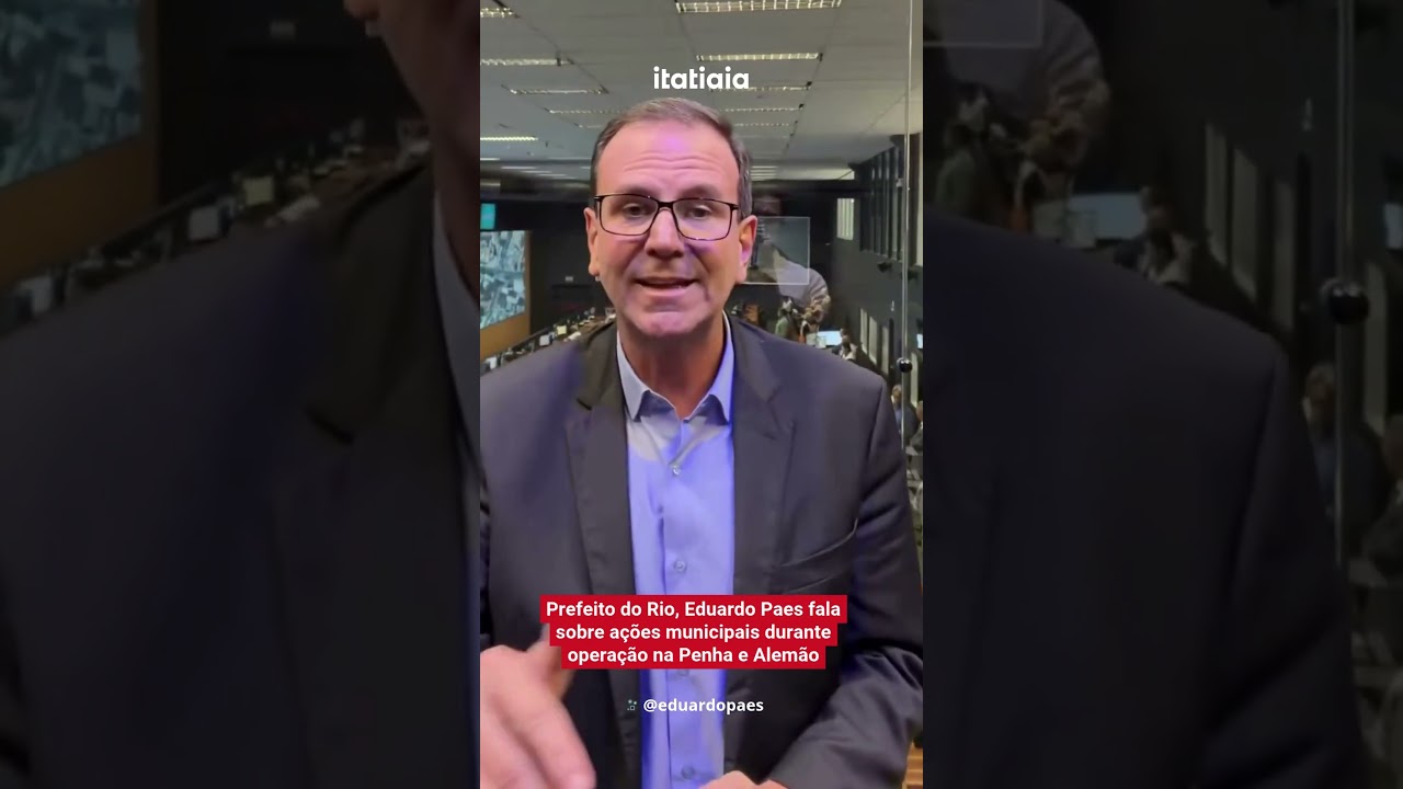 PREFEITO EDUARDO PAES FALA SOBRE AÇÕES DA PREFEITURA DURANTE OPERAÇÕES NA PENHA E ALEMÃO